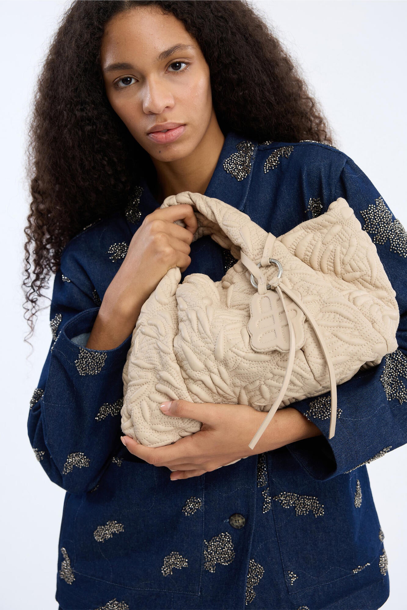 Lix Quilt lædertaske - 5 Beige
